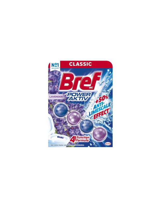 WC blok BREF Power Active levandule 51g, bal./3ks