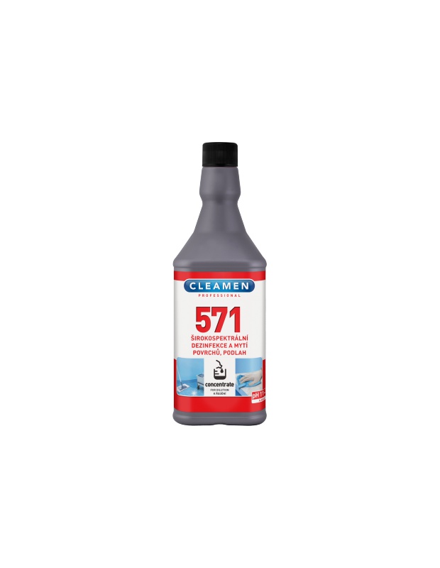 CLEAMEN 571 concentrate širokospektrální dezinfekce a mytí povrchů, podlah 1l