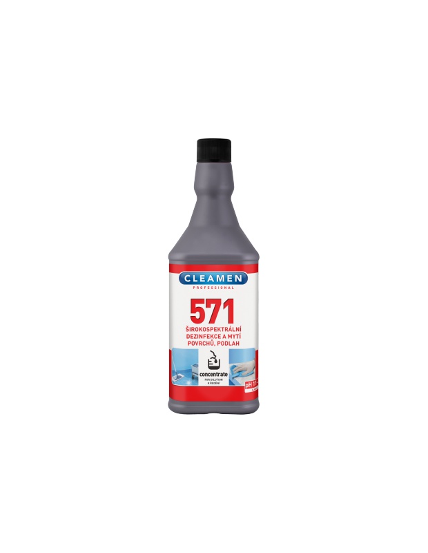 CLEAMEN 571 concentrate širokospek. dezinfekce a mytí povrchů, podlah 1L
