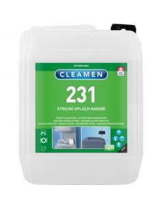 CLEAMEN 231, strojní oplach nádobí, 10kg + vratný kanystr