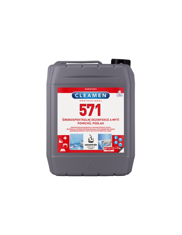 CLEAMEN 571 concentrate širokospek. dezinfekce a mytí povrchů, podlah 5L