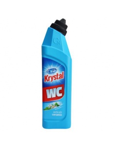 KRYSTAL na WC kyselý na keramiku, modrý, 750ml