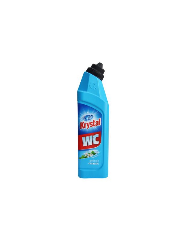 KRYSTAL na WC kyselý na keramiku, modrý, 750ml