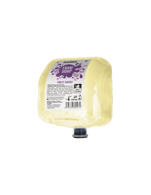 ISOLDA zpěňovací mýdlo Violet energy, 650ml, TEAM