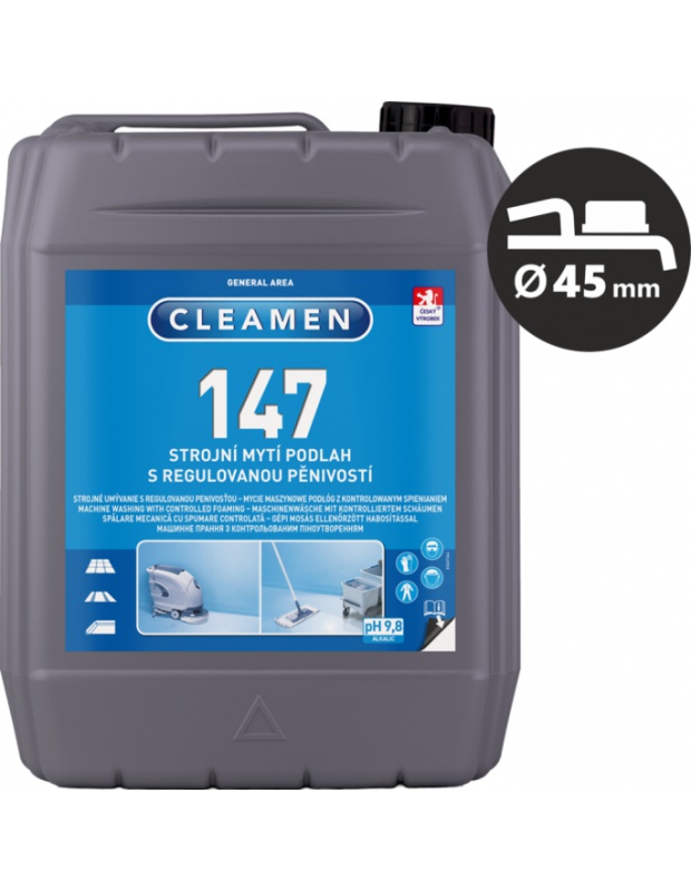 CLEAMEN 147, strojní mytí podlah s regulovanou pěnivostí, 5L