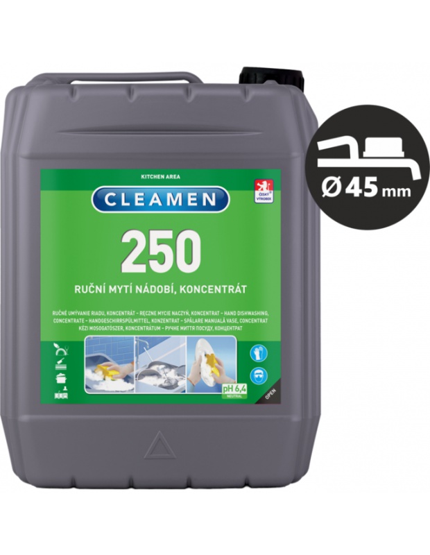 CLEAMEN 250, ruční mytí nádobí,koncentr., 5L