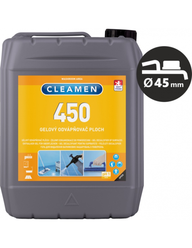 CLEAMEN 450, gel. odvápňovač keram.ploch, 5L