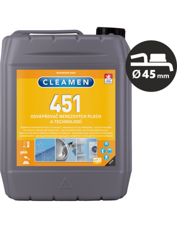 CLEAMEN 451, odvápňovač nerez.ploch, 6kg