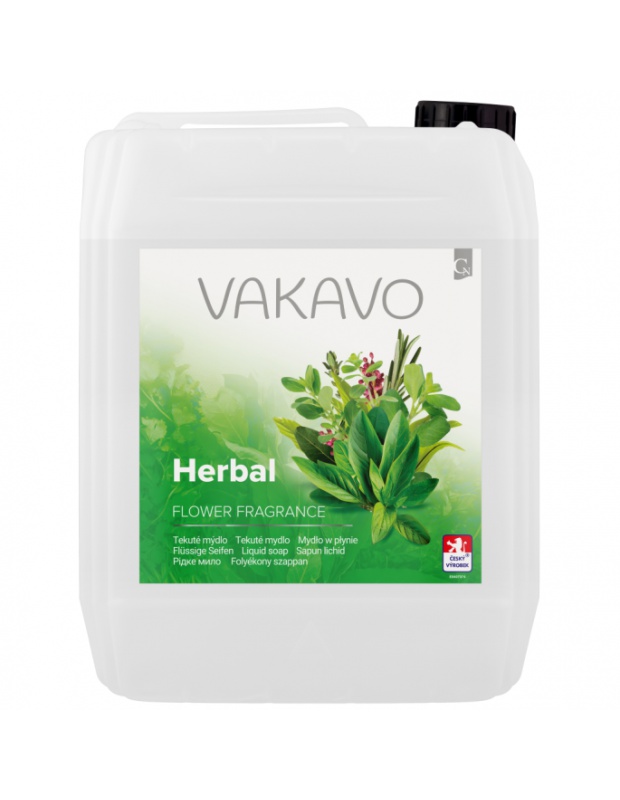 VAKAVO LOVE Herbal, tekuté mýdlo, 5L