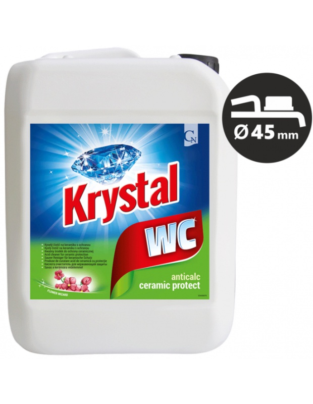 KRYSTAL na WC kyselý na keramiku, zelený 5L
