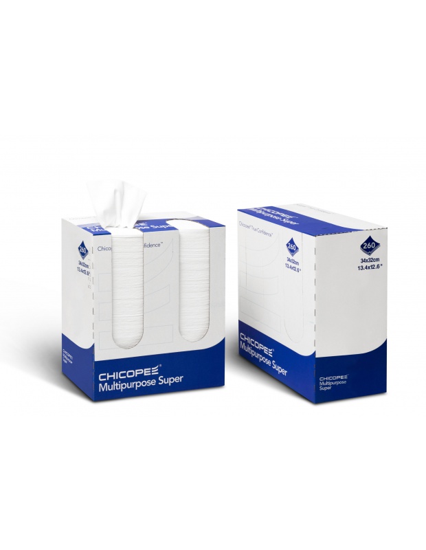 CHICOPEE Multipurpose SuperCloth, White, 34x32cm, box/260ks