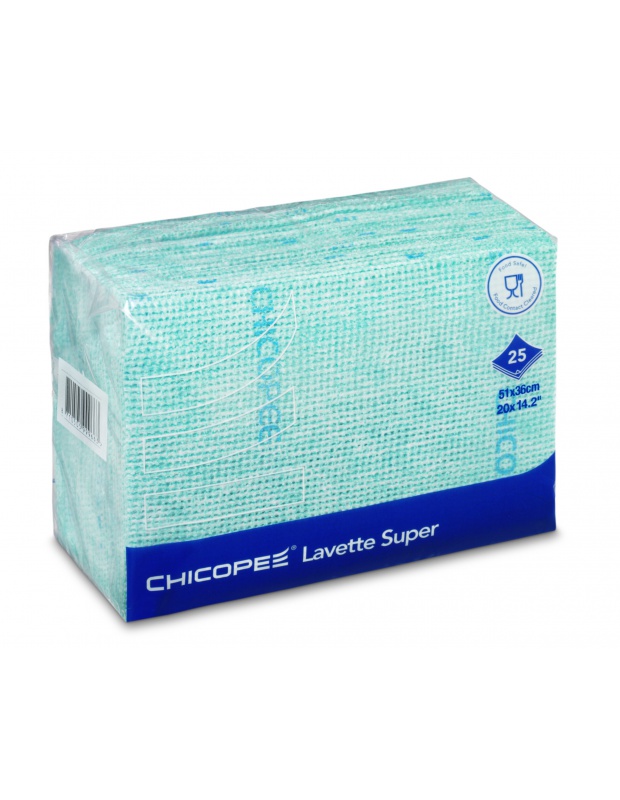 CHICOPEE Lavette Super Wipe, Green, 51x36cm, bal/25ks