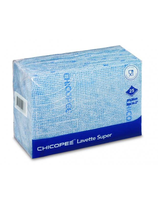 CHICOPEE Lavette Super Wipe, Blue, 51x36cm, bal/25ks