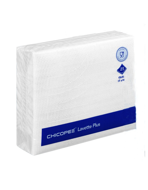 CHICOPEE Lavette Plus Wipe, White, 43x36cm, bal/25ks