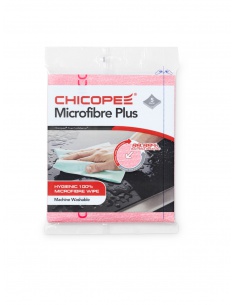 CHICOPEE Microfibre Plus Cloth, Red, 34x40cm, bal/5ks