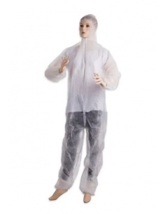 Jednorázový overal bílý, vel. 3XL, 50ks