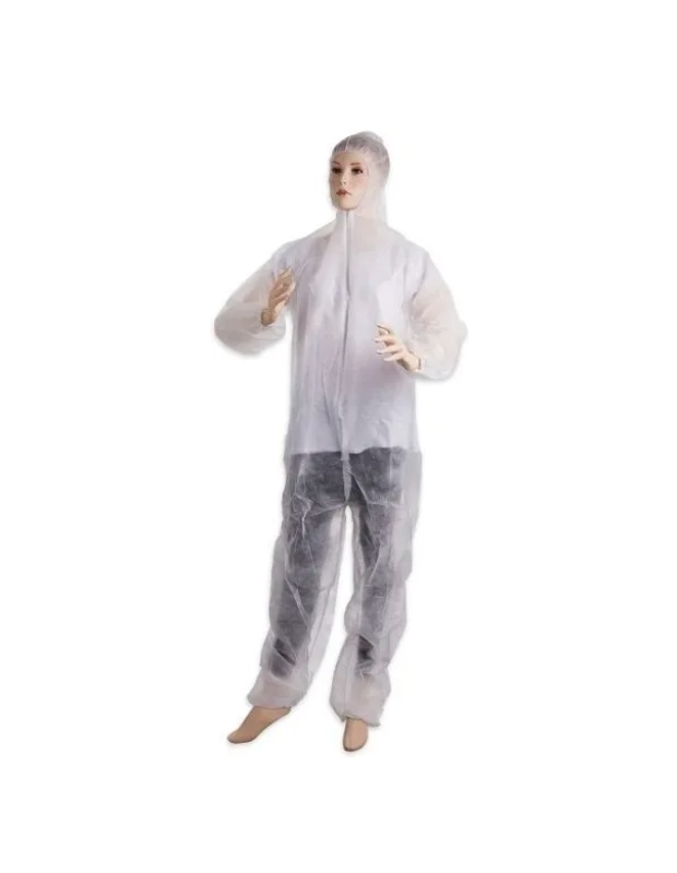 Jednorázový overal bílý, vel. 3XL, 50ks