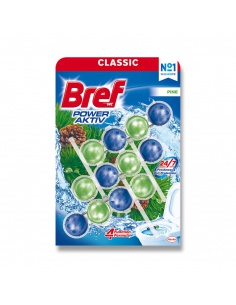 WC blok BREF Power Active pine 51g, bal./3ks