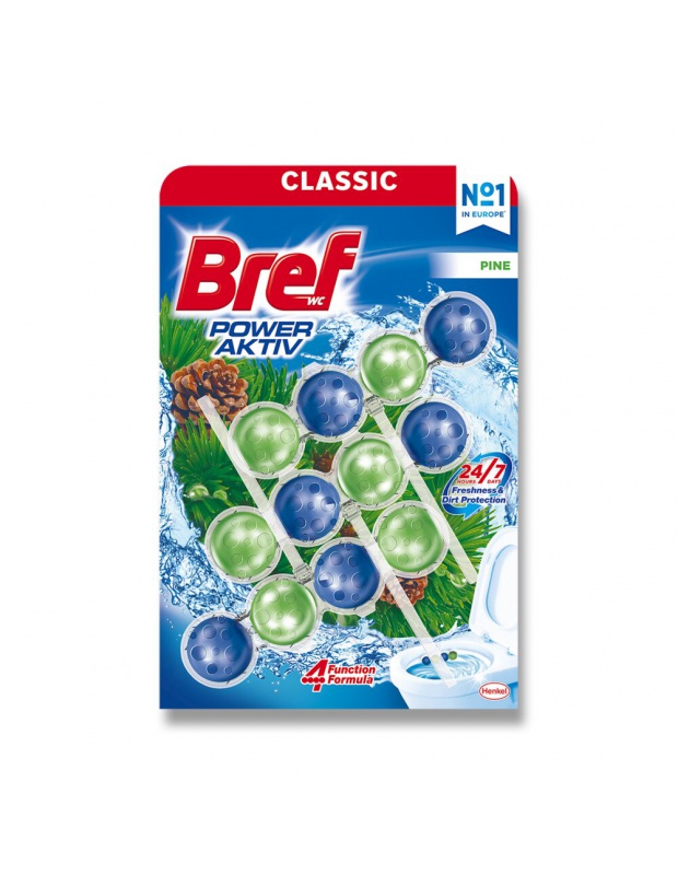WC blok BREF Power Active pine 51g, bal./3ks