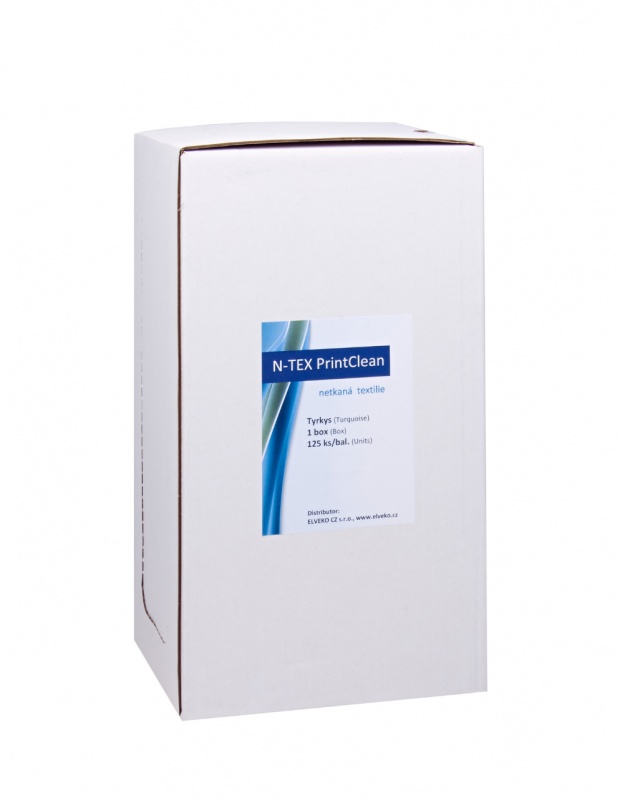 N-TEX PrintClean 40x28cm, tyrkys, 125ks/krt, box