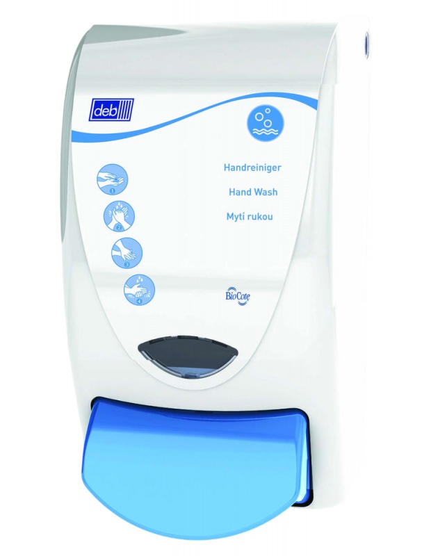 DEB, dávkovač GLOBAL CLEANSE WASHROOM 1l, modrý