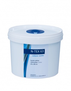 N-TEX 63, suché utěrky 25x30cm, kbelík 150ks