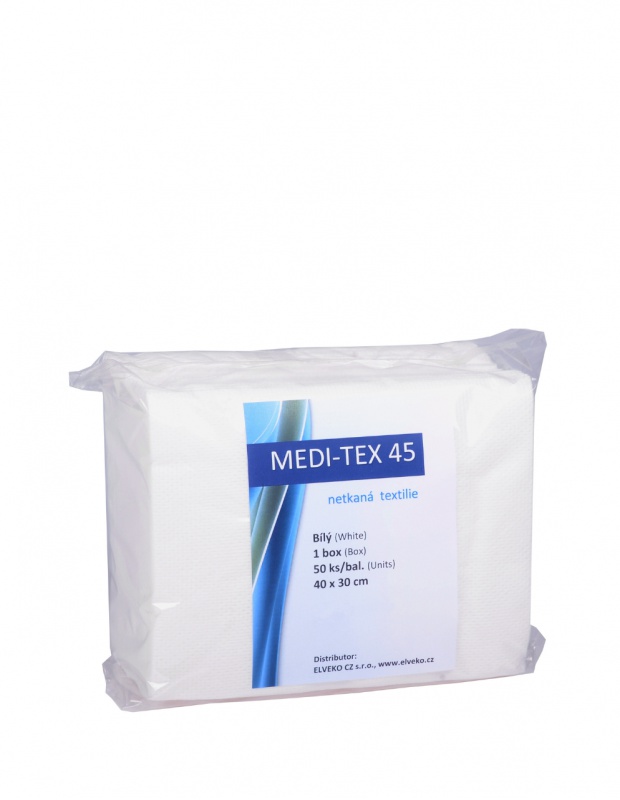 MEDI-TEX 45, 40x30cm, bílý, 50ks/bal, box
