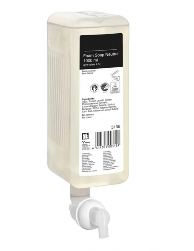 Mýdlo pěnové vč. pumpy, 1000ml