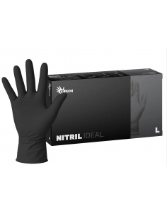 Rukavice jednorázové nitril černé ,vel.L, box 100ks