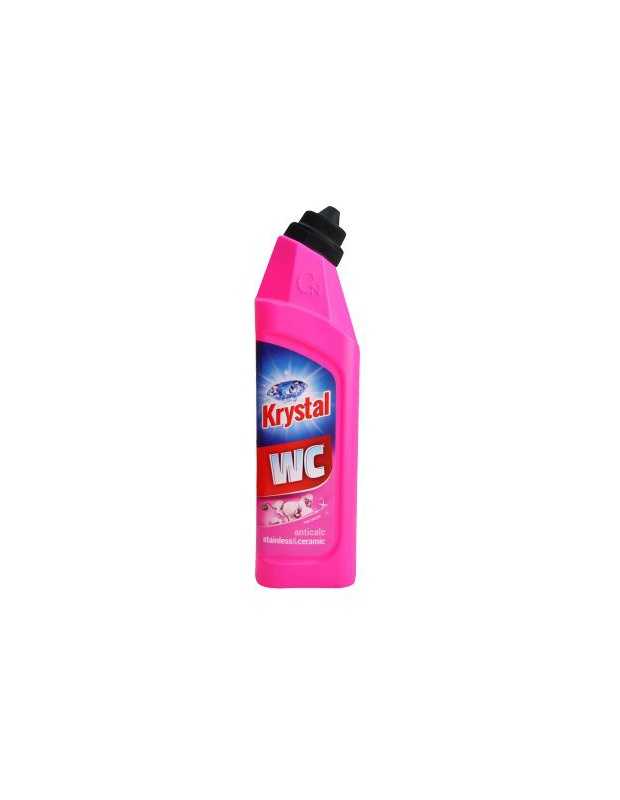 KRYSTAL na WC kyselý na keramiku, růžový, 750ml