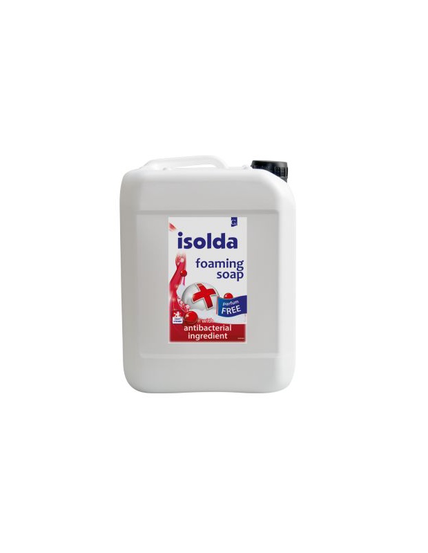 ISOLDA, pěnové mýdlo s antibakter.přísadou bez parfému, 5L