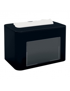 Zásobník na ubrousky skládané, plast, černý