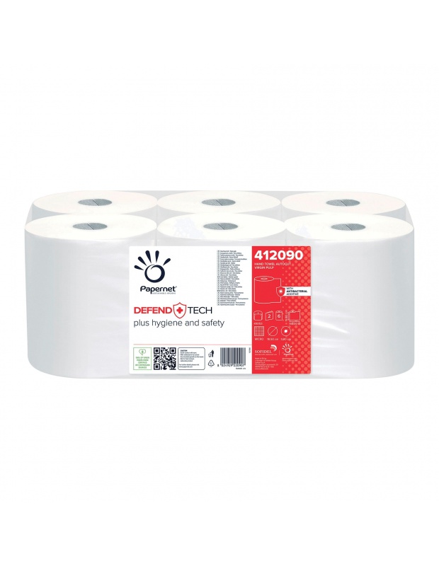 Pap. ručníky v roli "AUTOCUT", SUPERIOR DefendTech 2vr.,cel., bal. 6ks